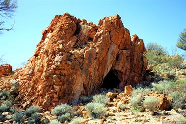 Rock formation on Carnarvon-Mullewa Road, Murchison, Western Australia