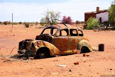 Rusty car at Kookynie, Western Australia