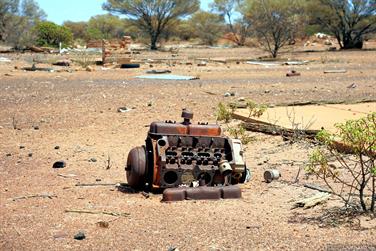 Abandned site on Kookynie-Malcolm Road, Western Australia