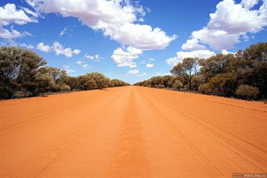 Outback dirt road west of Broard Arrow, Western Australia