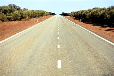 Goldfields Highway north of Kalgoorlie, Western Australia