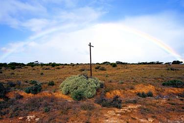 Rainbow, Eyre Hwy, Colona Waterhole, South Australia