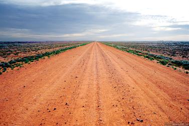 The Birdsville Track through the Lake Eyre NP, South Australia