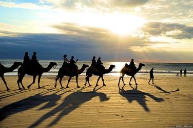 Camel ride at Cable Beach, Broome, Western Australia