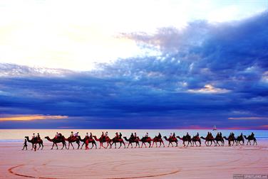 Camel ride at Cable Beach, Broome, Western Australia