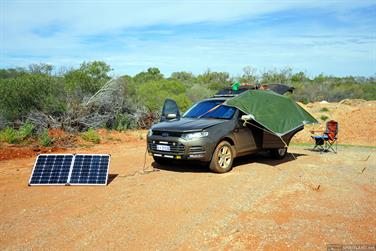 Overnight stop in a gravel pit, south of Minilya, Western Australia
