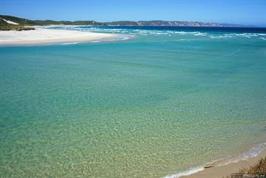 Ocean Beach, mouth of Wilson Inlet, Denmark, Western Australia